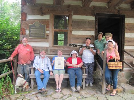 Heritage Festival 2014 Committee present from left to right: Carl and Snoopy, Jim, Patty, Alice, Ed Regina, Vito and Carol holding Henrietta bid you good tidings!  Come to the historical festival and be proud of our local history!