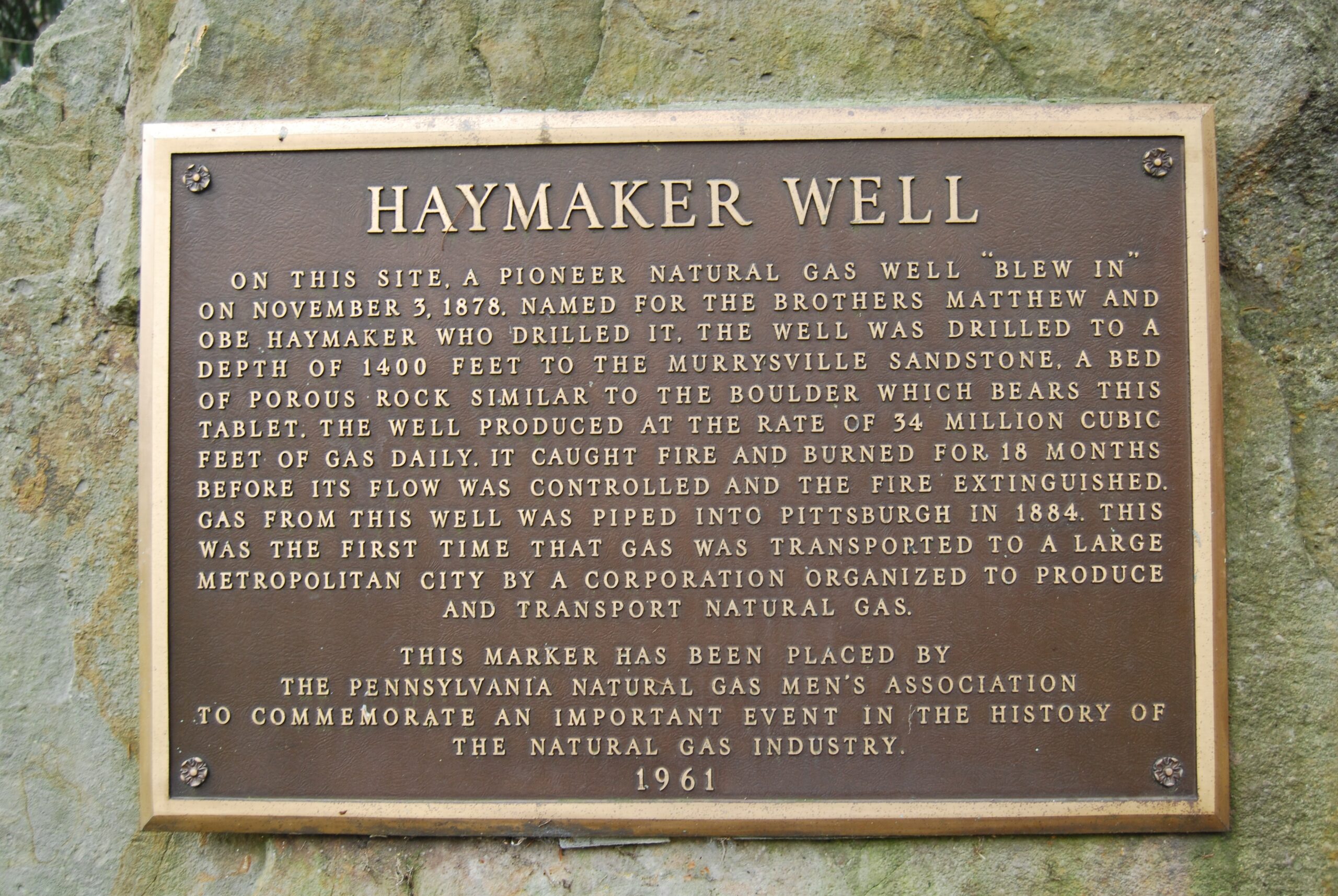 Haymaker Well Marker